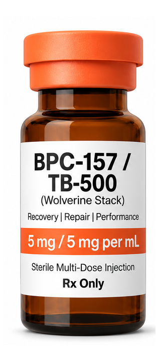 Concept vial for future BPC-157 / TB-500 injection